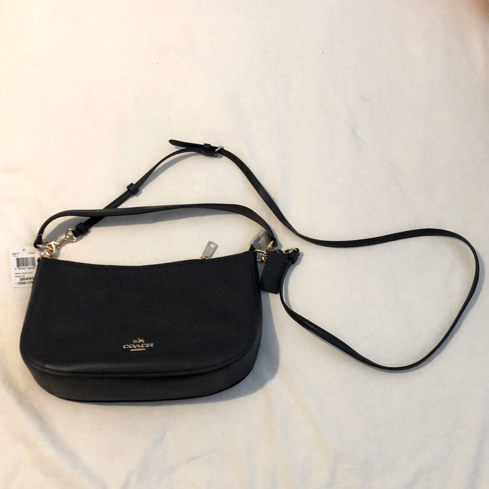 Coach Chelsea Crossbody Pebble Leathery Purse Navy NWT